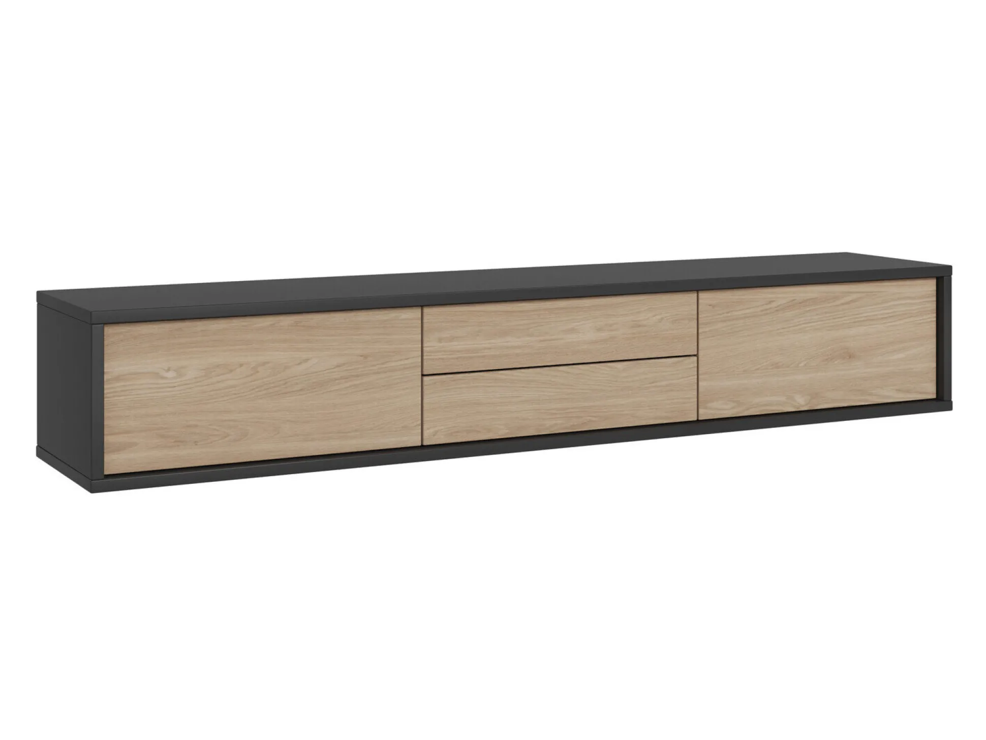 TV-bord Austin 325 (Antracit + Egetræ)