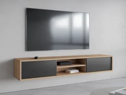 TV-bord Austin 326 (Egetræ + Antracit)