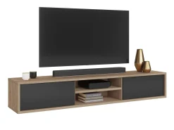 TV-bord Austin 326 (Egetræ + Antracit)