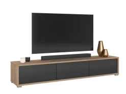 TV-bord Austin 324 (Egetræ + Antracit)