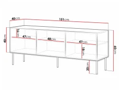 TV-bord Celra (Hvid)