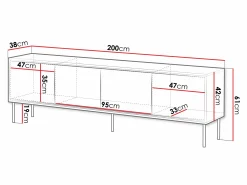 TV-bord Charlotte 209 (Hvid)