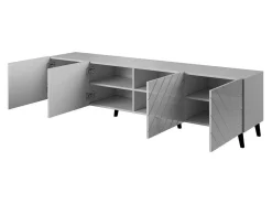 TV-bord Charlotte 145 (Sort + Blank sort)