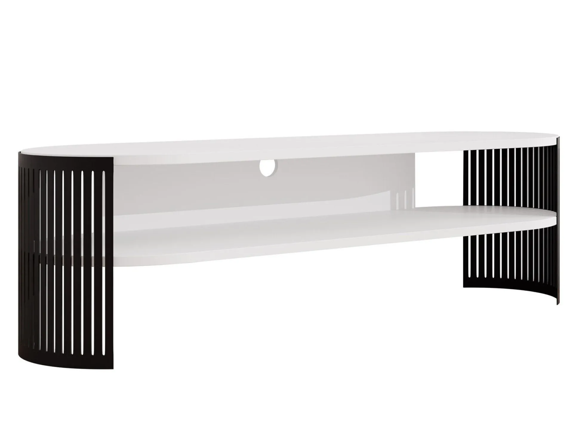 TV-bord Civer (Sort + Hvid)