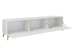 TV-bord Comfivo Capella I (Hvid + Glansfuld hvid)