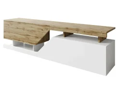 TV-bord Comfivo Daldune (Hvid + Wotan eg)