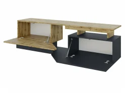 TV-bord Comfivo Daldune (Hvid + Wotan eg)