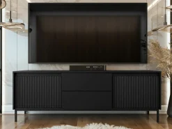 TV-bord Comfivo Delruva I (Sort)