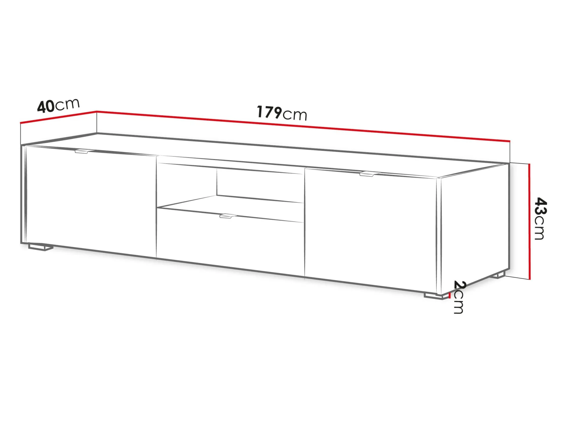 TV-bord Comfivo Ordo