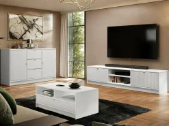 TV-bord Comfivo Papilio I (Hvid)