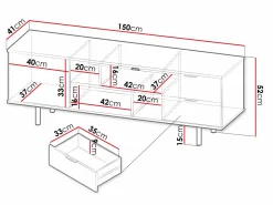 TV-bord Decus (Kashmir)