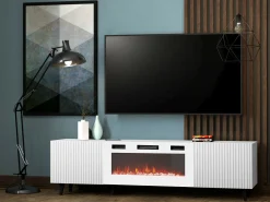 TV-bord Dicto II (Hvid + Sort)