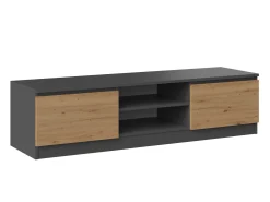 TV-bord Elbvelu 125 (Antracit + Artisan eg)