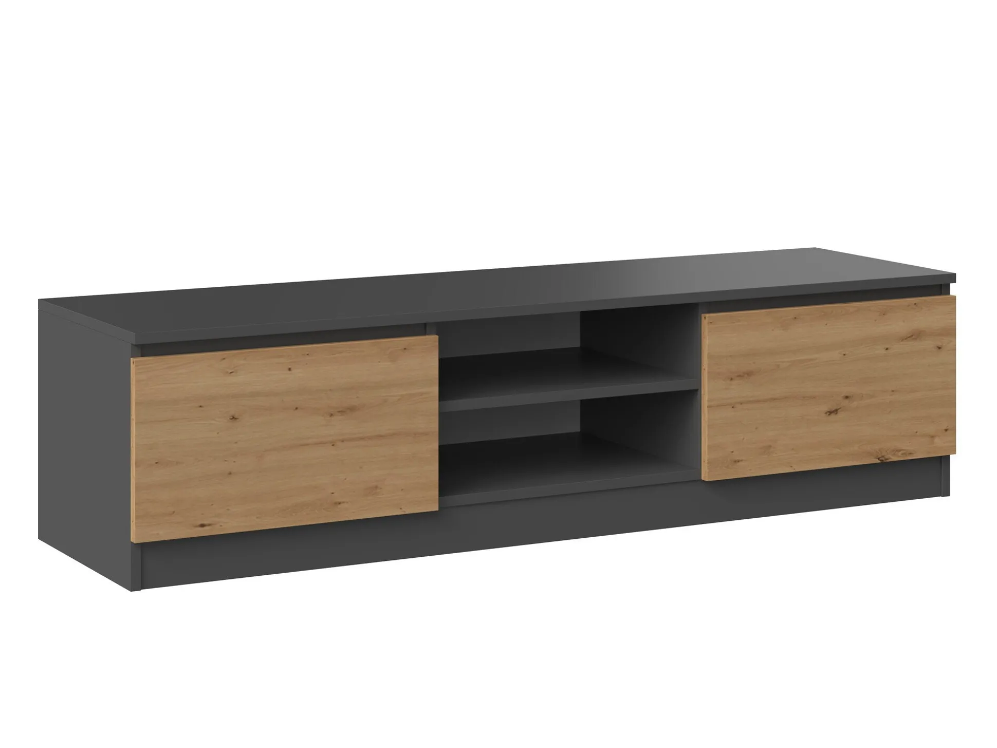 TV-bord Elbvelu 125 (Antracit + Artisan eg)