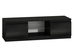 TV-bord Elbvelu 124 (Sort + Blank sort)