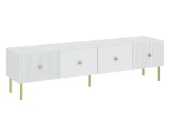 TV-bord Etliva 105 (Hvid + Gylden)
