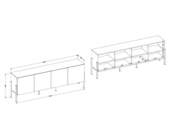 TV-bord Etsore 100 (Kashmir)