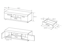TV-bord Evarleve 103