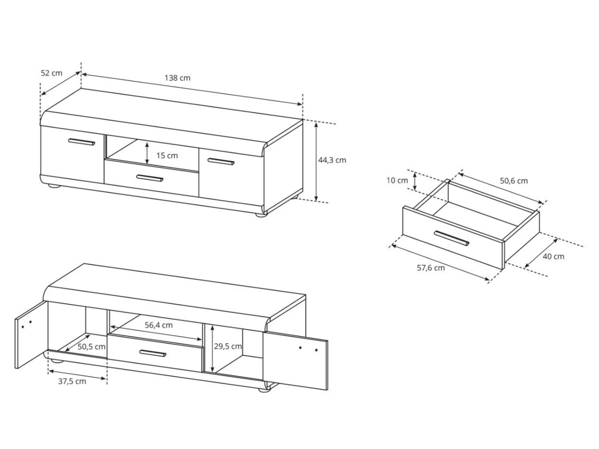 TV-bord Evarleve 103