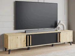 TV-bord Facetor (Artisan eg + Grafit)