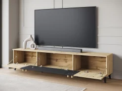 TV-bord Facetor (Artisan eg + Grafit)