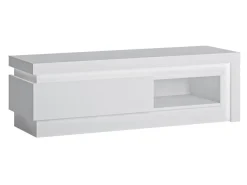 TV-bord Feldeli 102 (Hvid + Glansfuld hvid)