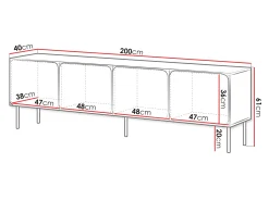 TV-bord Fentore 101 (Kashmir)