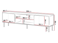 TV-bord Fentore 102 (Kashmir)