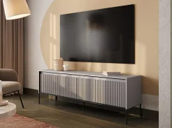 TV-bord Fernolu 104 (Grå + Sort)