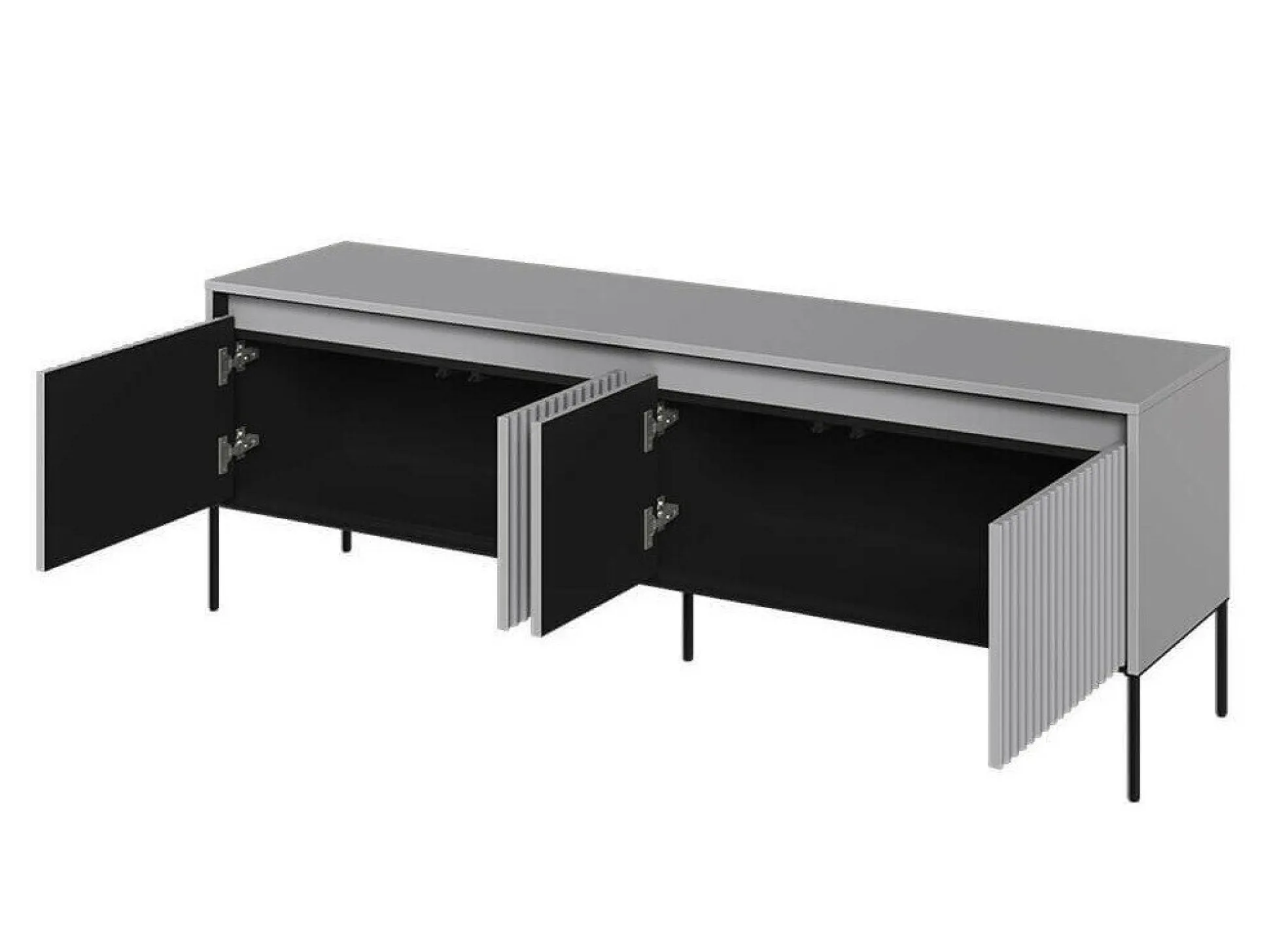 TV-bord Fernolu 104 (Grå + Sort)