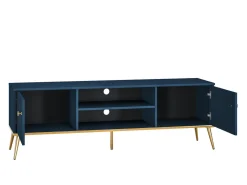 TV-bord Flonovu 104 (Mørkeblå + Gylden)