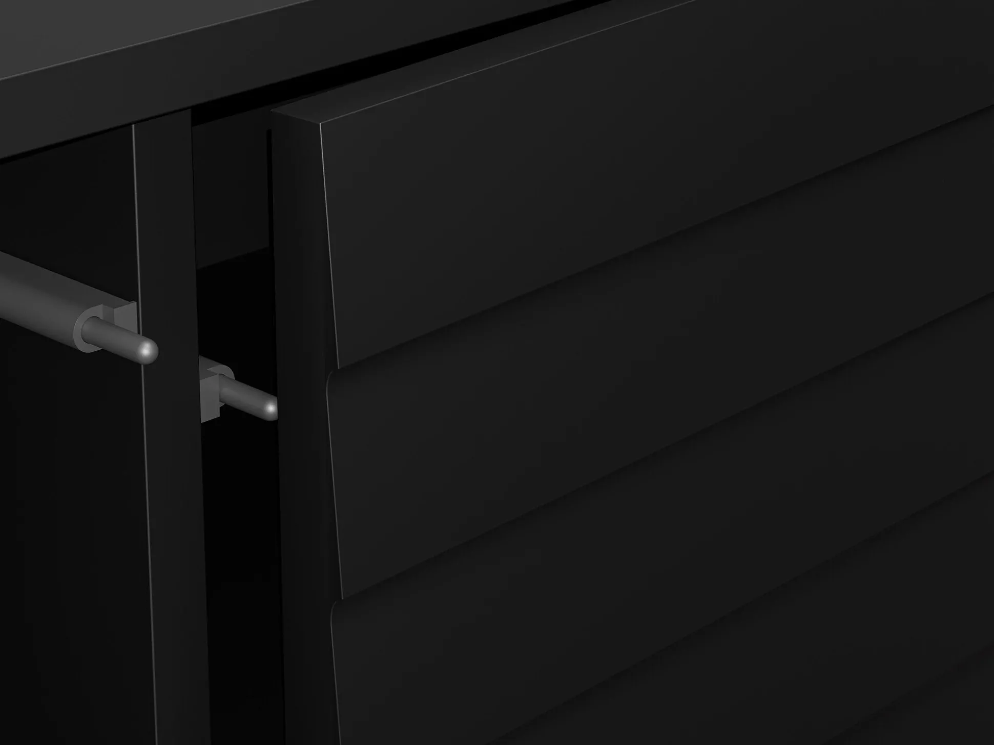 TV-bord Flosoru 105 (Sort)