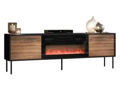 TV-bord Flosoru 108 (Valnød + Sort)