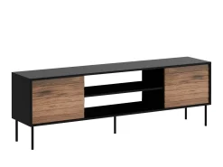 TV-bord Flosoru 104 (Valnød + Sort)