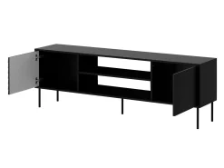 TV-bord Flosoru 104 (Valnød + Sort)