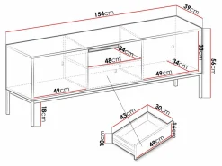 TV-bord Formis (Hvid)