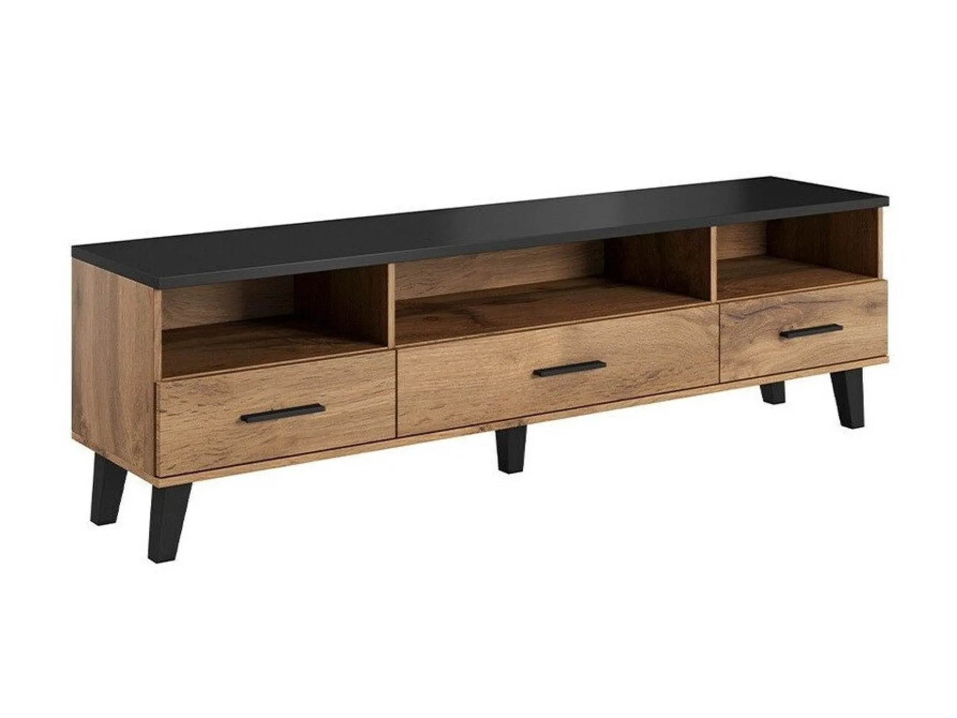 TV-bord Larfloi 109 (Wotan eg + Sort)