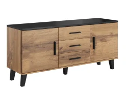 TV-bord Larfloi 107 (Wotan eg + Sort)