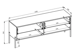 TV-bord Levtenu 109 (Kashmir)