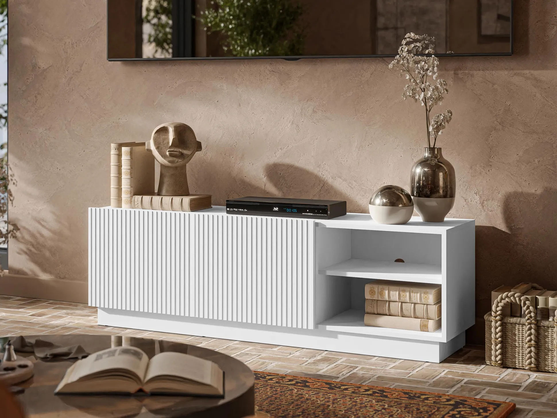 TV-bord Lingua (Hvid)