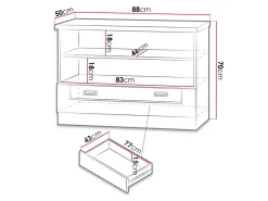 TV-bord Lircava 118 (Lefkas eg)