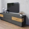 TV-bord Livlore 102 (Matera grå + Wotan eg)