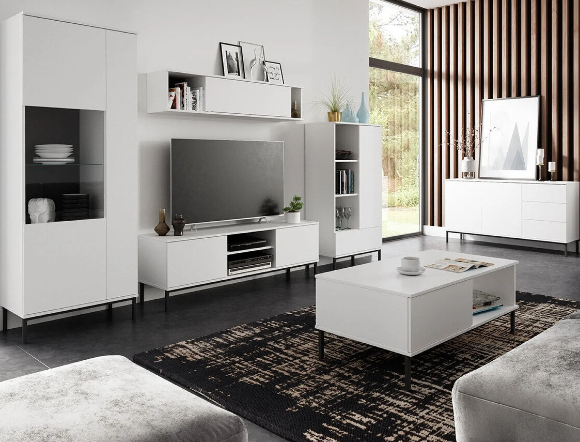 TV-bord Lomsore 101 (Hvid)