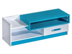 TV-bord Lorlare 111 (Hvid + Turkis)