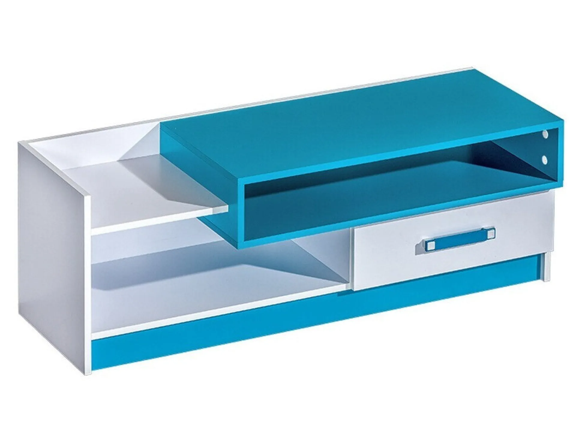 TV-bord Lorlare 111 (Hvid + Turkis)