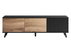 TV-bord Luelia 116 (Sort + Wotan eg)
