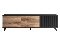 TV-bord Luelia 115 (Sort + Wotan eg)