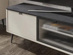 TV-bord Lufela 111 (Kashmir + Grå marmor)