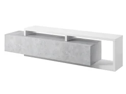 TV-bord Lutiva 103 (Hvid + Beton)