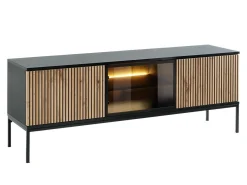 TV-bord Manal (Sort + Wotan eg)